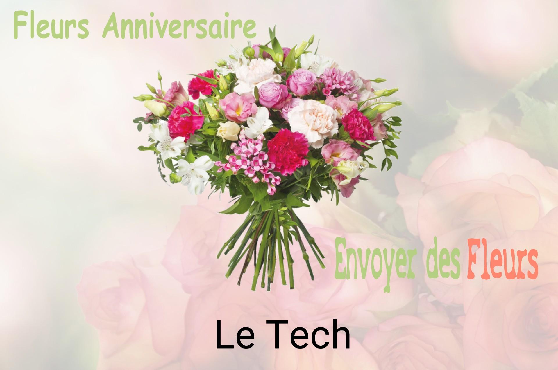 Bouquet de fleurs d’anniversaire livré à Le Tech